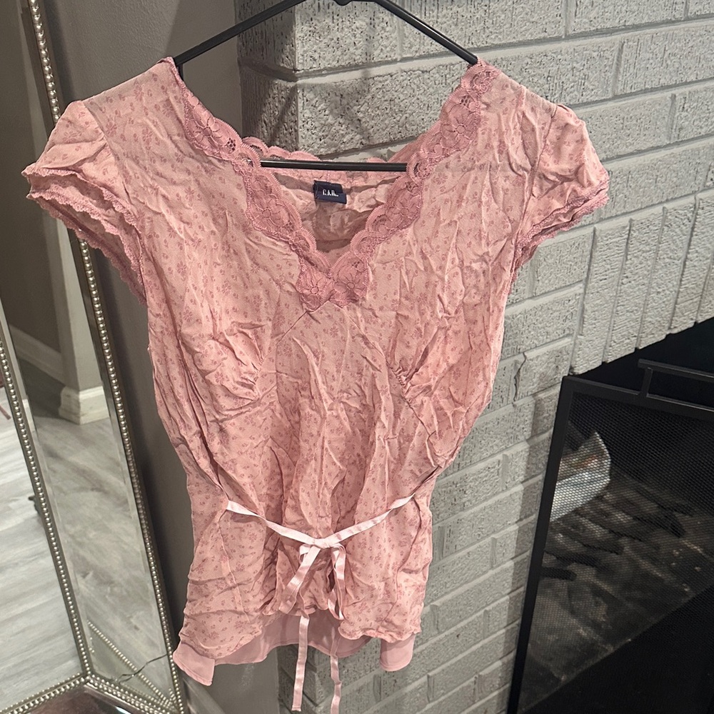 GAP Pink Lace Women's Blouse